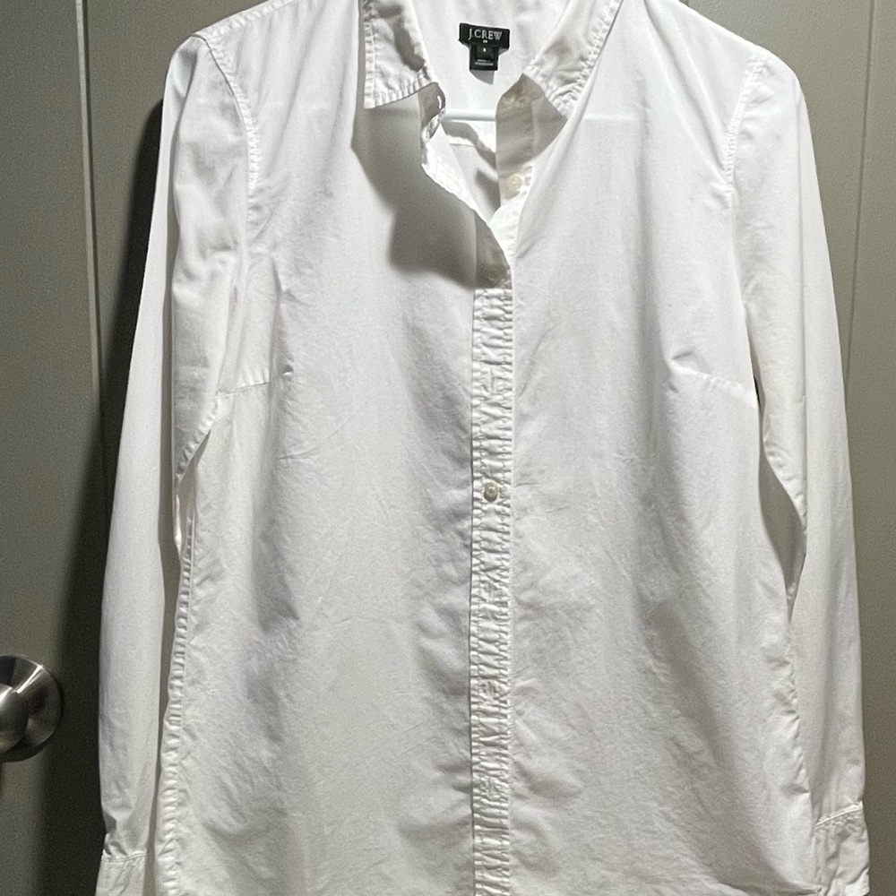J. Crew Classic White Button Down Shirt